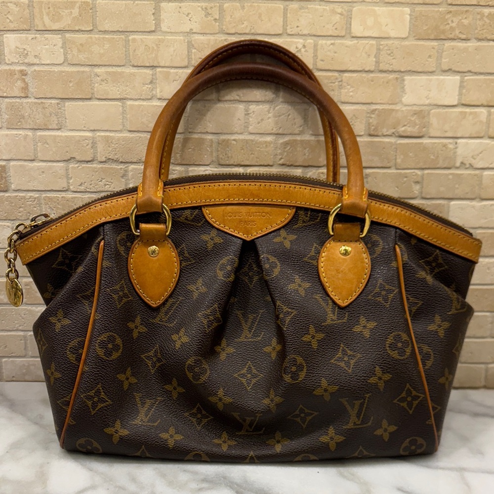 Louis Vuitton Monogram Tivioli PM Satchel Handbag Authentic